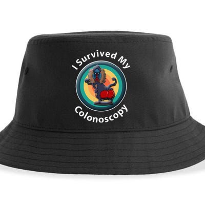 I Survived My Colonoscopy Survivor Hospital Patients Funny Sustainable Bucket Hat