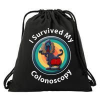 I Survived My Colonoscopy Survivor Hospital Patients Funny Drawstring Bag
