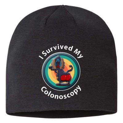 I Survived My Colonoscopy Survivor Hospital Patients Funny Sustainable Beanie