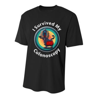 I Survived My Colonoscopy Survivor Hospital Patients Funny Youth Performance Sprint T-Shirt