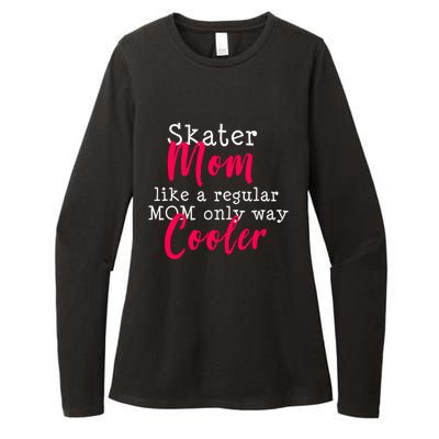 Ice Skating Mom Figure Skater Mom Gift Womens CVC Long Sleeve Shirt