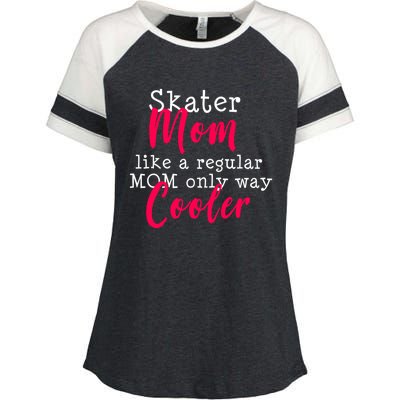 Ice Skating Mom Figure Skater Mom Gift Enza Ladies Jersey Colorblock Tee