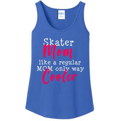 Ice Skating Mom Figure Skater Mom Gift Ladies Essential Tank