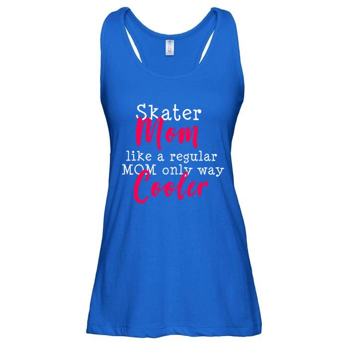 Ice Skating Mom Figure Skater Mom Gift Ladies Essential Flowy Tank