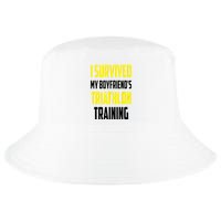 I Survived My BoyfriendS Triathlon Training Triathlete Cool Comfort Performance Bucket Hat