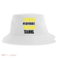 I Survived My BoyfriendS Triathlon Training Triathlete Sustainable Bucket Hat