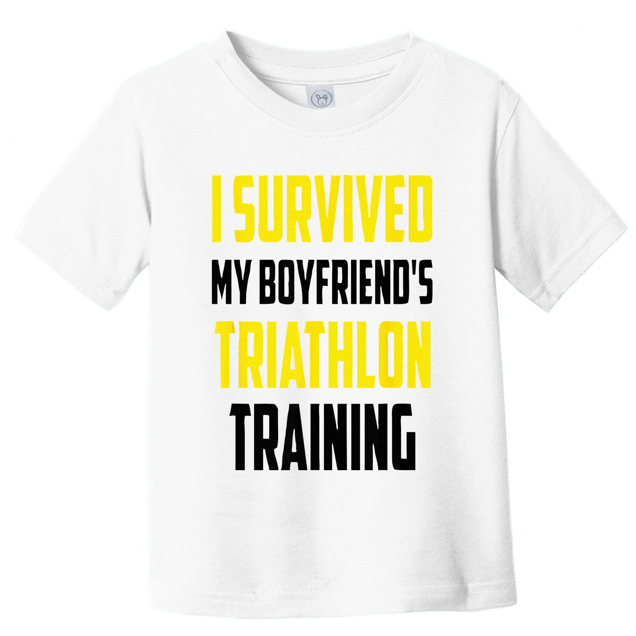 I Survived My BoyfriendS Triathlon Training Triathlete Toddler T-Shirt