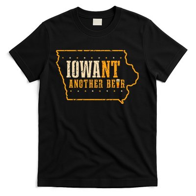 Iowa State Map I Want Another Beer Funny Drinking T-Shirt