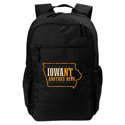 Iowa State Map I Want Another Beer Funny Drinking Backpack