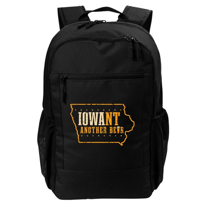 Iowa State Map I Want Another Beer Funny Drinking Backpack