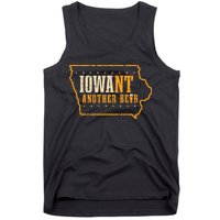 Iowa State Map I Want Another Beer Funny Drinking Tank Top