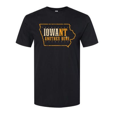 Iowa State Map I Want Another Beer Funny Drinking Softstyle® CVC T-Shirt