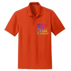 I Survived My First Year Of Teaching Back To School Teacher Dry Zone Grid Polo