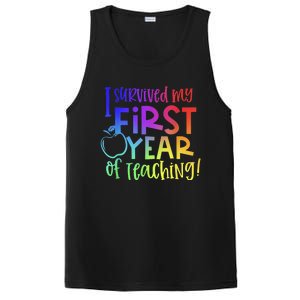 I Survived My First Year Of Teaching Back To School Teacher PosiCharge Competitor Tank