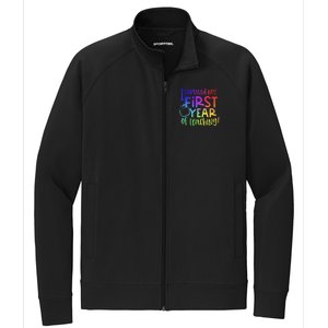 I Survived My First Year Of Teaching Back To School Teacher Stretch Full-Zip Cadet Jacket