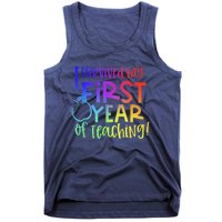 I Survived My First Year Of Teaching Back To School Teacher Tank Top