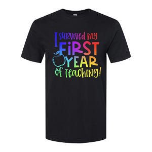 I Survived My First Year Of Teaching Back To School Teacher Softstyle CVC T-Shirt