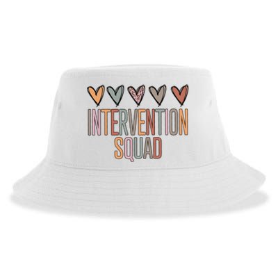 Intervention Squad Matching Team Funny Sustainable Bucket Hat