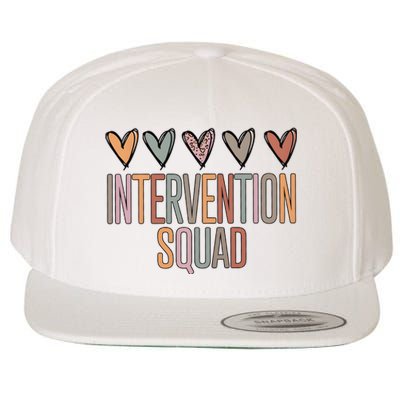 Intervention Squad Matching Team Funny Wool Snapback Cap