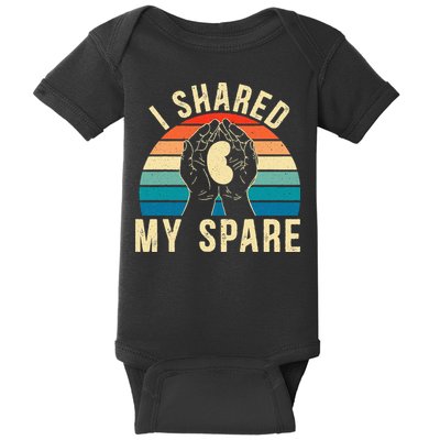 I Shared My Spare Kidney Donor Organ Donation Awareness Baby Bodysuit