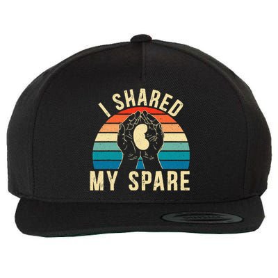 I Shared My Spare Kidney Donor Organ Donation Awareness Wool Snapback Cap