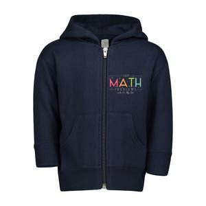 I Solve Math Problems Like ItS My Job Funny Back To School Toddler Zip Fleece Hoodie