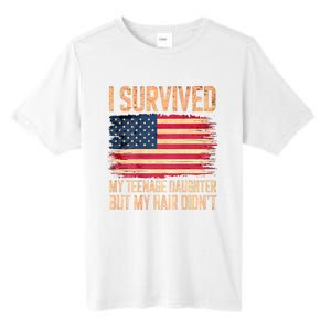 I Survived My Teenage Daughter FatherS Day Funny Tall Fusion ChromaSoft Performance T-Shirt