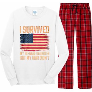 I Survived My Teenage Daughter FatherS Day Funny Long Sleeve Pajama Set