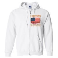 I Survived My Teenage Daughter FatherS Day Funny Full Zip Hoodie