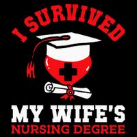 I Survived My WifeS Nursing Degree Nurse Rn Graduation 2024 Visor