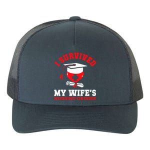 I Survived My WifeS Nursing Degree Nurse Rn Graduation 2024 Yupoong Adult 5-Panel Trucker Hat