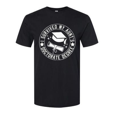 I Survived My AuntS Doctorate Degree School Graduation Softstyle® CVC T-Shirt