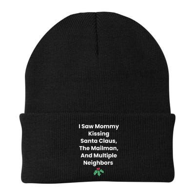 I Saw Mommy Kissing Santa Claus The Mailman & Multiple Neighbors Beanie