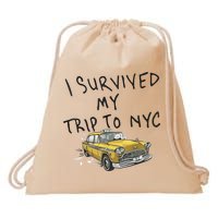 I Survived My Trip To NYC Drawstring Bag