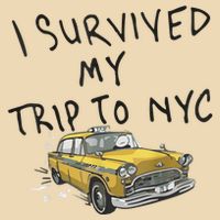 I Survived My Trip To NYC Drawstring Bag