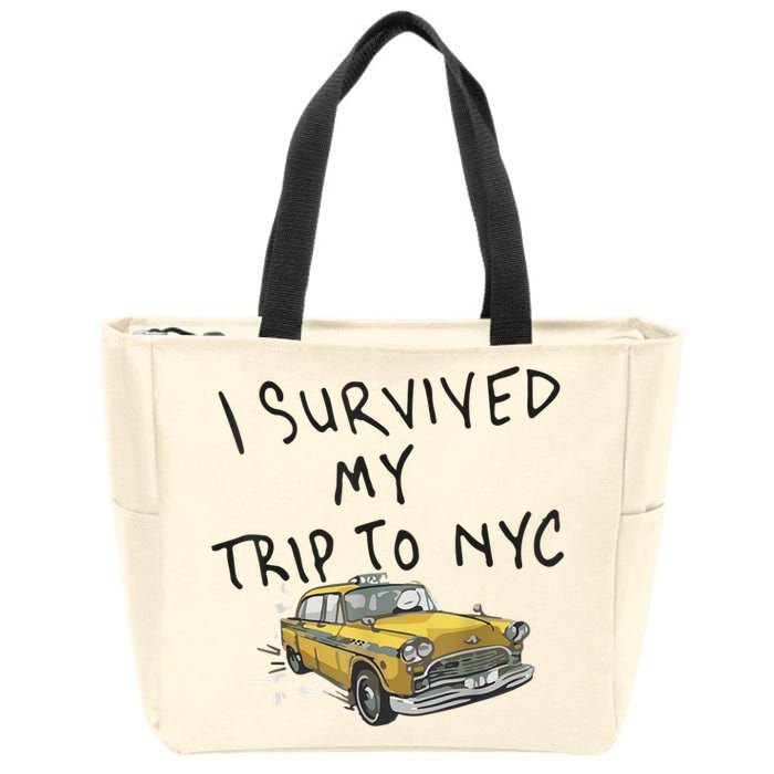I Survived My Trip To NYC Zip Tote Bag