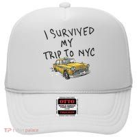 I Survived My Trip To NYC High Crown Mesh Back Trucker Hat