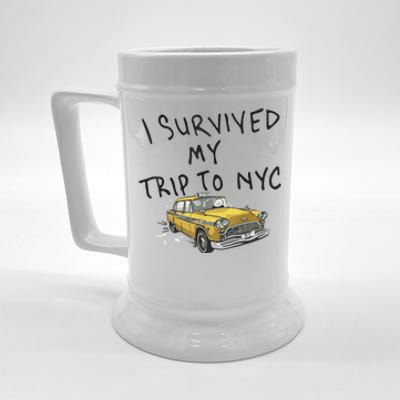 I Survived My Trip To NYC Beer Stein