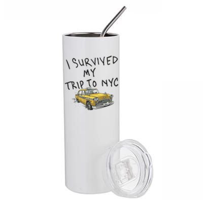 I Survived My Trip To NYC Stainless Steel Tumbler