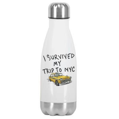 I Survived My Trip To NYC Stainless Steel Insulated Water Bottle