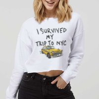 I Survived My Trip To NYC Cropped Pullover Crew