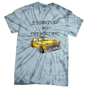 I Survived My Trip To NYC New York City Yellow Taxi Meme Tie-Dye T-Shirt