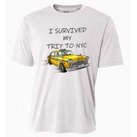 I Survived My Trip To NYC New York City Yellow Taxi Meme Cooling Performance Crew T-Shirt