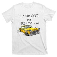 I Survived My Trip To NYC New York City Yellow Taxi Meme T-Shirt