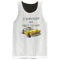 I Survived My Trip To NYC New York City Yellow Taxi Meme Mesh Reversible Basketball Jersey Tank