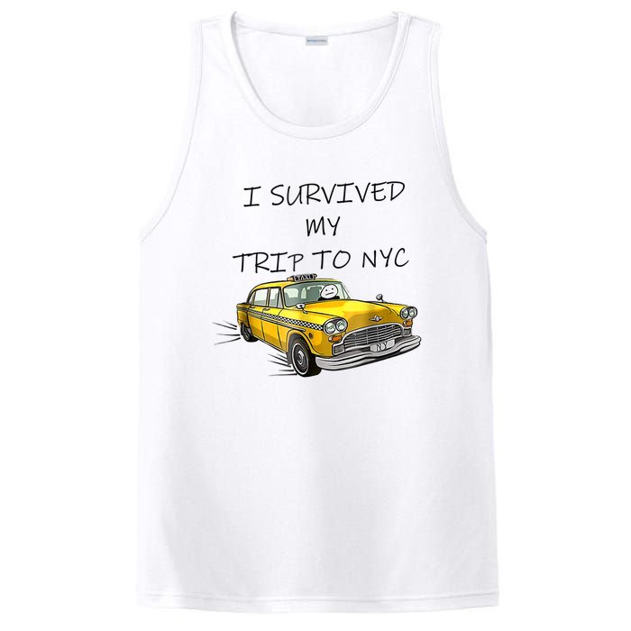 I Survived My Trip To NYC New York City Yellow Taxi Meme PosiCharge Competitor Tank