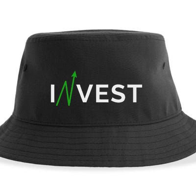 Invest Stock Market Trading Day Trader Money Investing Sustainable Bucket Hat