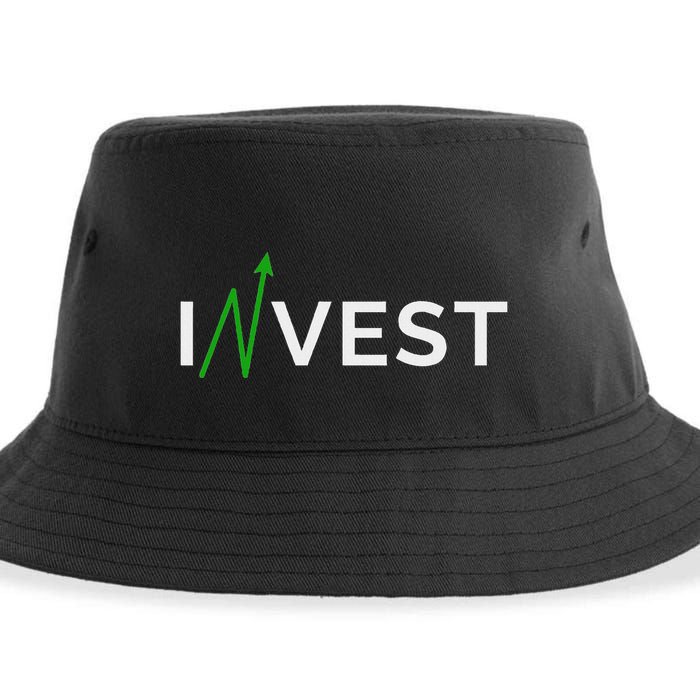 Invest Stock Market Trading Day Trader Money Investing Sustainable Bucket Hat