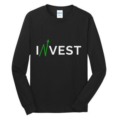Invest Stock Market Trading Day Trader Money Investing Tall Long Sleeve T-Shirt