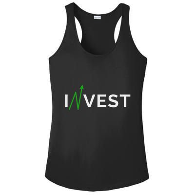 Invest Stock Market Trading Day Trader Money Investing Ladies PosiCharge Competitor Racerback Tank